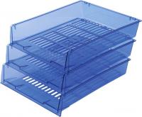 Лоток для бумаг BRAUBERG Office 237259 (синий)