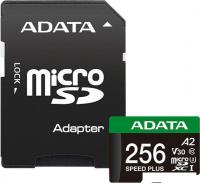 Карта памяти ADATA SPEED PLUS microSDXC 256GB UD256GUI3V30A2SP-RA1 (с адаптером)