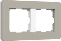 Рамка Werkel Split W0023067 (дымчатый/белый, Soft-Touch)