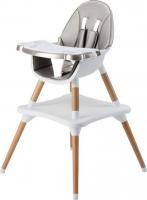 Высокий стульчик Solmax&Kids HW99643 (белый/серый)