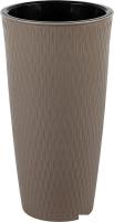Кашпо El Casa Керама 640517 (серый/коричневый)