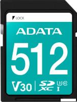 Карта памяти ADATA Premier Pro SDXC 512GB ASDX512GUI3V30S-R