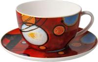 Чашка с блюдцем Goebel Artis Orbis/Wassily Kandinski Heavy red 67-075-03-1