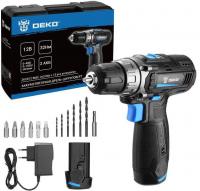 Дрель-шуруповерт Deko ZKCD12 SET6 084-1040 (с 2-мя АКБ, кейс)