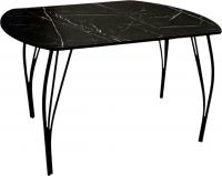 Кухонный стол Arvento Флок 3 европейский 110х70 (мрамор неро маркина)