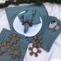 Набор различных предметов ОМурМебель Снежинка (6шт, синий)