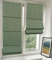 Римская штора Delfa Мини Cunda СШД-01М 553/136 (48x160, зеленый)