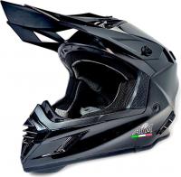 Мотошлем AIM RH855 Fiber Glass RH855-001-XL (XL, черный глянец)