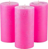 Набор свечей Мелт 150 мм (3 шт, розовый)