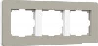 Рамка Werkel Split W0033067 (дымчатый/белый, Soft-Touch)