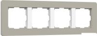 Рамка Werkel Split W0043067 (дымчатый/белый, Soft-Touch)
