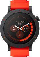 Умные часы CMF Watch 3 Pro (черный, оранжевый силиконовый ремешок)