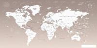 Флизелиновые обои Citydecor Карта мира 25 (300x150см)