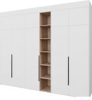 Шкаф распашной Рэйгрупп Рэй S257-В14-1-EBЕ В14-1 (дуб элисон/белый премиум)