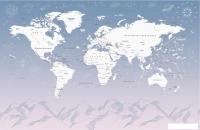 Флизелиновые обои Citydecor Карта мира 26 (400x260см)
