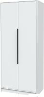 Шкаф распашной Интерлиния Концепт КТ-Ш2 (белый платинум/белый платинум)