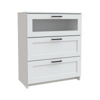 Комод Mio Tesoro Нави 3 ящика 2.15.02.020.1 (белый, со стеклом)