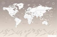 Флизелиновые обои Citydecor Карта мира 25 (400x260см)