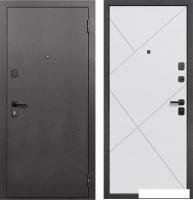 Металлическая дверь Guard 86x205x7 правая (серебристый/белый матовый)