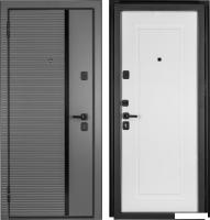 Металлическая дверь Guard MG75 МДФ/МДФ 87х205 левая (серый/белый ясень)