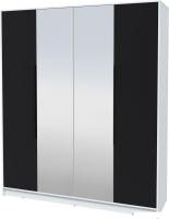 Шкаф-купе Интерлиния Концепт КТ-Ш4з (черный/белый платинум)