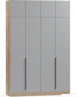 Шкаф распашной Soma Lord Black 160x240 (дуб крафт золотой/серый)