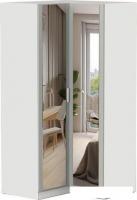 Шкаф распашной Интермебель Марсель 2 зеркала МР-12 (шиншилла серая)