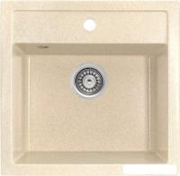 Кухонная мойка Saniteco Terra (бежевый с сифоном)