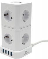 Сетевой фильтр Cablexpert TWR-9-U4-W-2