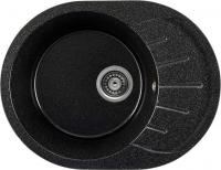 Кухонная мойка Saniteco Pura (черный с сифоном)