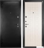 Металлическая дверь Guard MG60 МДФ 87х205 левая (черное серебро/белый ясень)