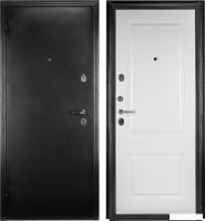 Металлическая дверь Guard Классика MG60 87х205 левая (черное серебро/белый ясень)