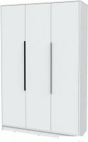Шкаф распашной Интерлиния Концепт КТ-Ш3 (белый платинум/белый платинум)