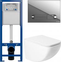 Унитаз подвесной Saniteco KW-99048 + 64110 + S-IN-MZ-VECTOR