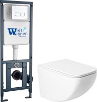 Унитаз подвесной Saniteco KW-99048 + 410 + 410 SE CR