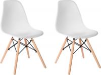 Стул Mio Tesoro Бари SC-001 (2 шт, белый/дерево)