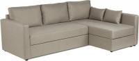 Угловой диван Mio Tesoro Тилаус длинный подлокотник (Beige/Grey)
