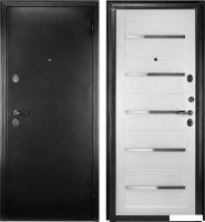 Металлическая дверь Guard Царга MG60 87х205 правая (черное серебро/белый ясень)