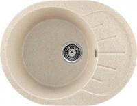 Кухонная мойка Saniteco Pura (бежевый с сифоном)