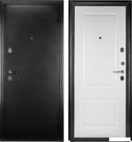 Металлическая дверь Guard Классика MG60 97х205 правая (черное серебро/белый ясень)