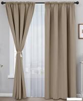 Комплект штор Mio Tesoro Blackout 400x260 + Гардина Вуаль 300х260 (песочный/белый)