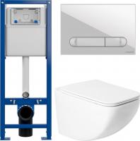 Унитаз подвесной Saniteco KW-99048 + 64109 + S-IN-MZ-VECTOR