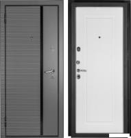 Металлическая дверь Guard MG60 МДФ/МДФ 97х205 левая (серый/белый ясень)