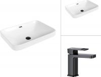 Умывальник Lauter 21441B + Cascade 21СК655BS