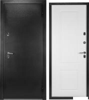 Металлическая дверь Guard Термо MG109 96x205 правая (черное серебро/белый ясень)