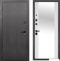 Металлическая дверь Guard Зеркало 86x205 левая (серебристый/белый матовый)