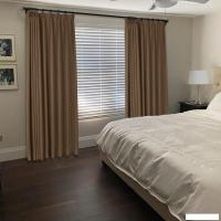 Комплект штор Mio Tesoro Канвас 150x270 (2шт, шоколад)