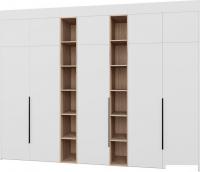 Шкаф распашной Рэйгрупп Рэй S257-В16-3-EBЕ В16-3 (дуб элисон/белый премиум)