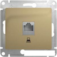 Розетка компьютерная Schneider Electric Glossa GSL000481K (титан)