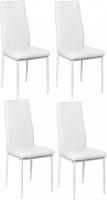 Стул Mio Tesoro Джия DC-060KD (4 шт, белый/белый)